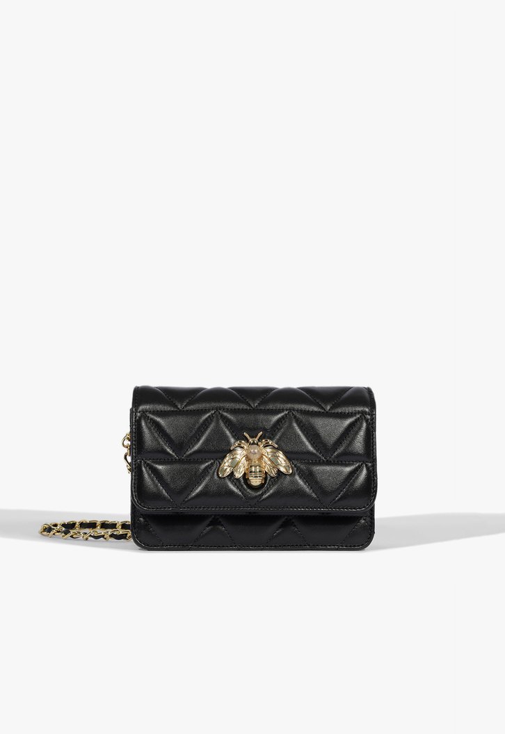 Bolsa Couro Abelha Preta