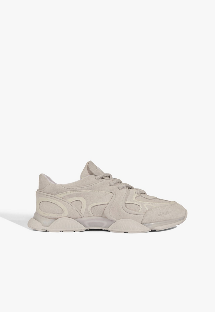 Tênis Bubble Couro Cinza