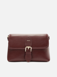 Bolsa Tiracolo Vermelha Arezzo Couro Pequena Fivela