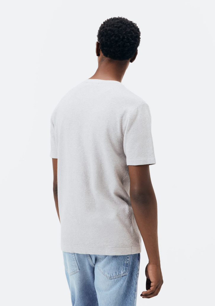 Camiseta Masculina Cinza Hering Regular em Tricô
