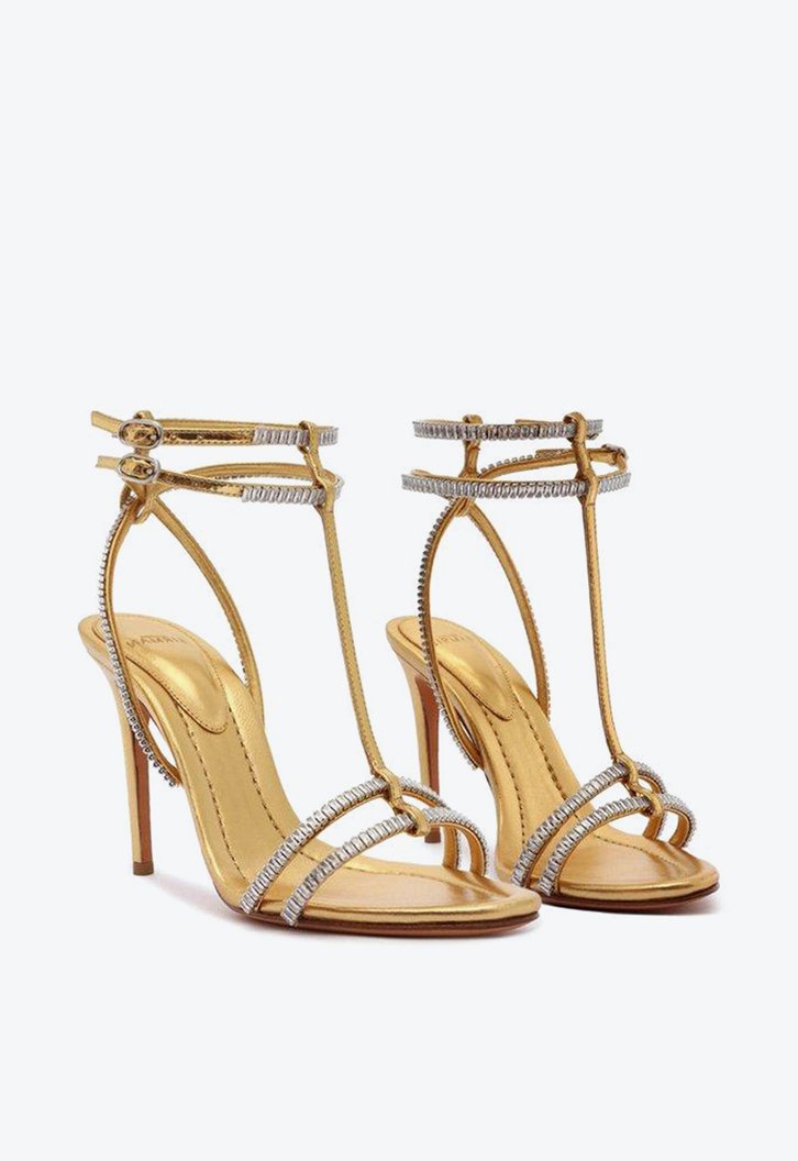 Martina Crystal Sandal 100 Oro