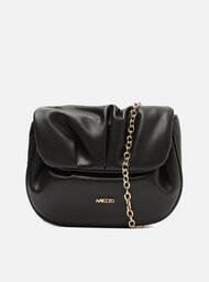 Bolsa Tiracolo Preta Arezzo Pequena