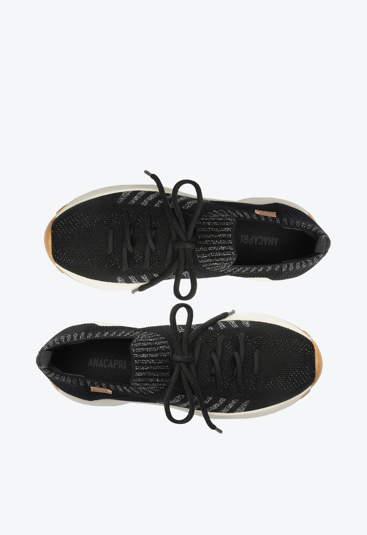 Tênis Preto Anacapri Sporty Brilho