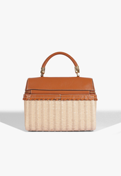 Bolsa Bege Schutz Lorena Picnic Pequena Palha | ZZ MALL