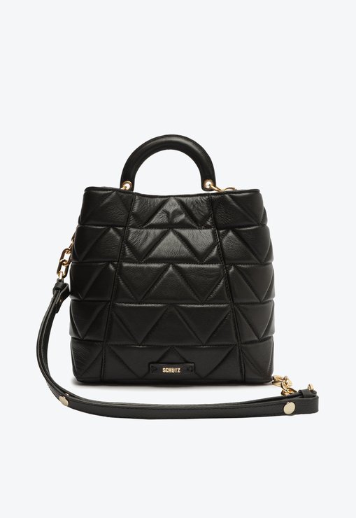 Bolsa Hobo  Believe Matelassê Couro Preta