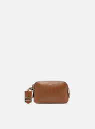 Bolsa Tiracolo Marrom Couro Abraccio 2.0 Pequena