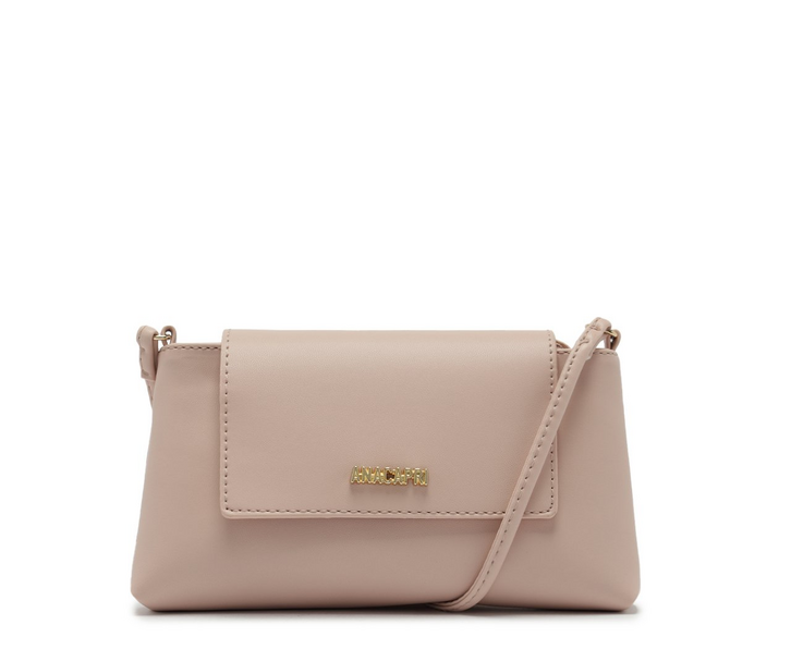 Bolsa Tiracolo Pequena Tampa Bege