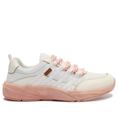 Tênis Branco Rosa Anacapri Esportivo Com Atacador
