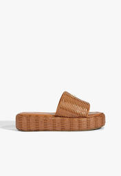 Chinelo Plataforma Marrom