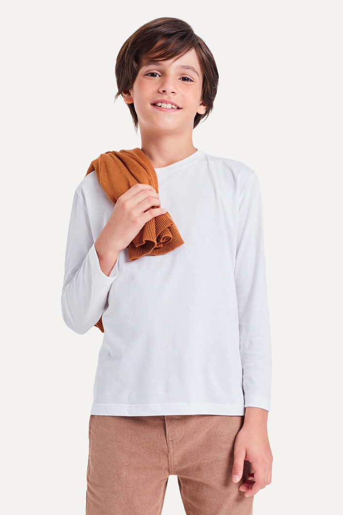 CAMISETA BRANCA RESERVA MINI PIMA CORES