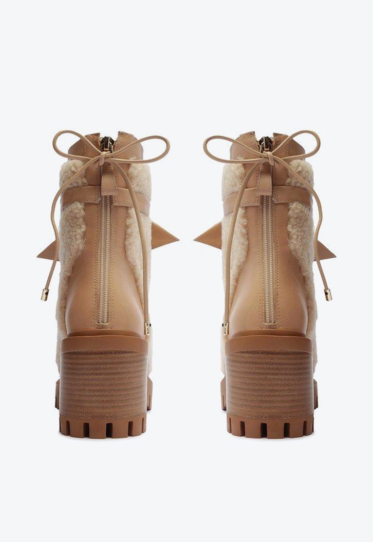 Shearling Clarita Combat Nude