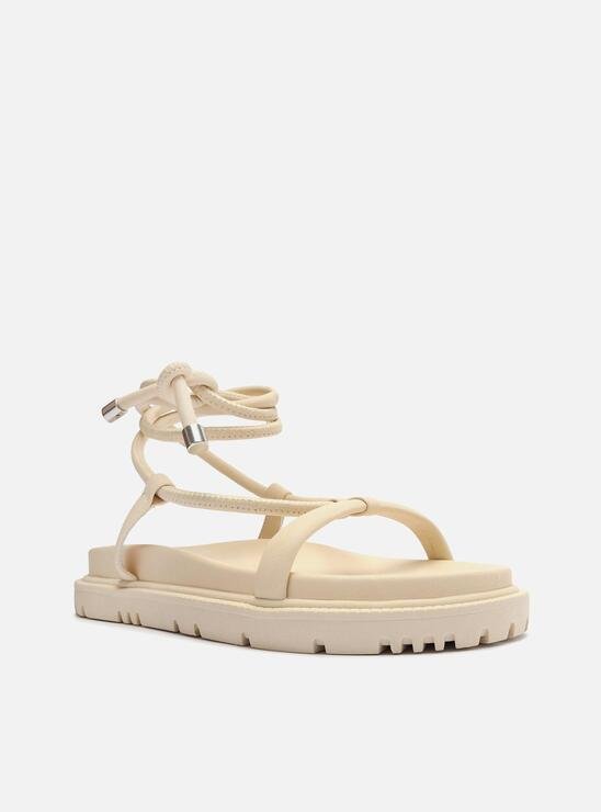PAPETE OFF-WHITE AREZZO TRATORADA TIRAS AMARRAÇÃO