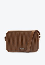 Bolsa Tiracolo Marrom Anacapri Média Tressê Injetada