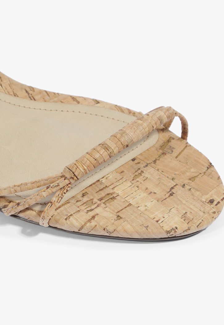 Sandália Block Heel Lace-Up Marrom