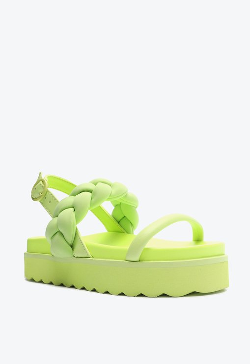 Sandália Papete Braider New Gen Verde Neon
