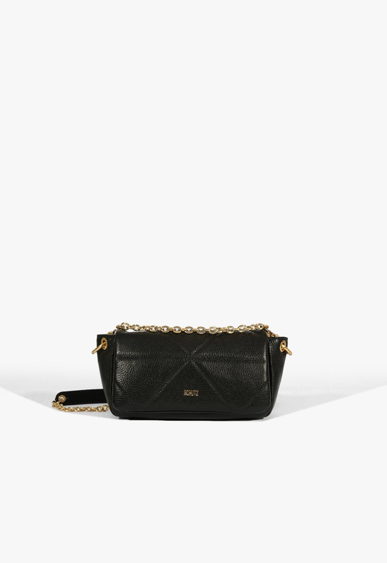 Bolsa Maya Mini Couro Preta Bolsa Maya Mini Couro Preta