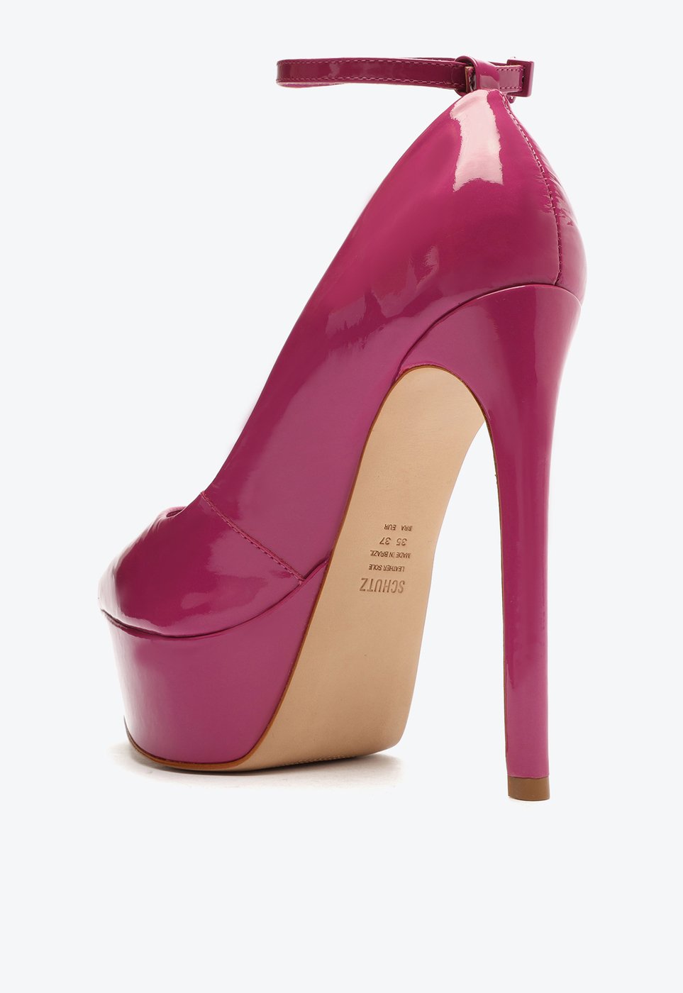 Sapato Scarpin Meia Pata Rosa Schutz Lexie Verniz | ZZ MALL Sapato Scarpin Meia Pata Rosa Schutz Lexie Verniz | ZZ MALL