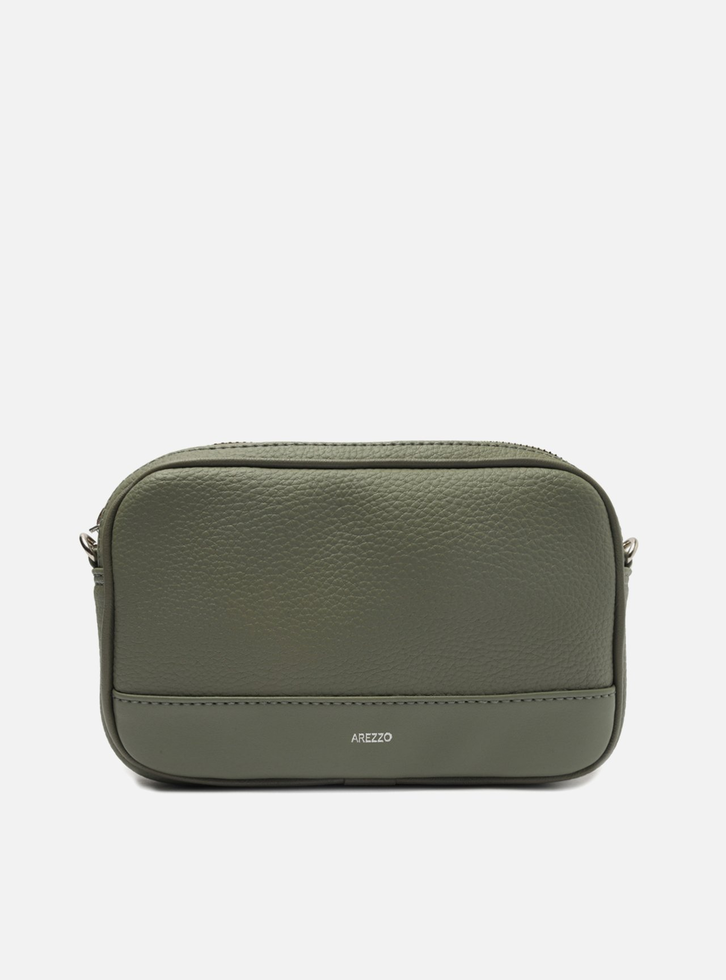 Bolsa Tiracolo Verde Militar Arezzo Pequena Corrente Basic