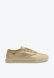 Tênis Slip On Dourado Anacapri Lona Alê