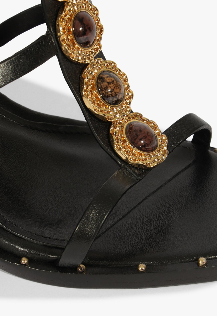 Sandália Block Heel Summer Preta