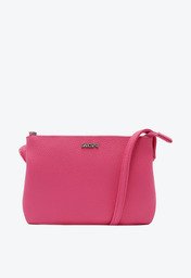 Bolsa Tiracolo Rosa Anacapri Média Quadrada Básica