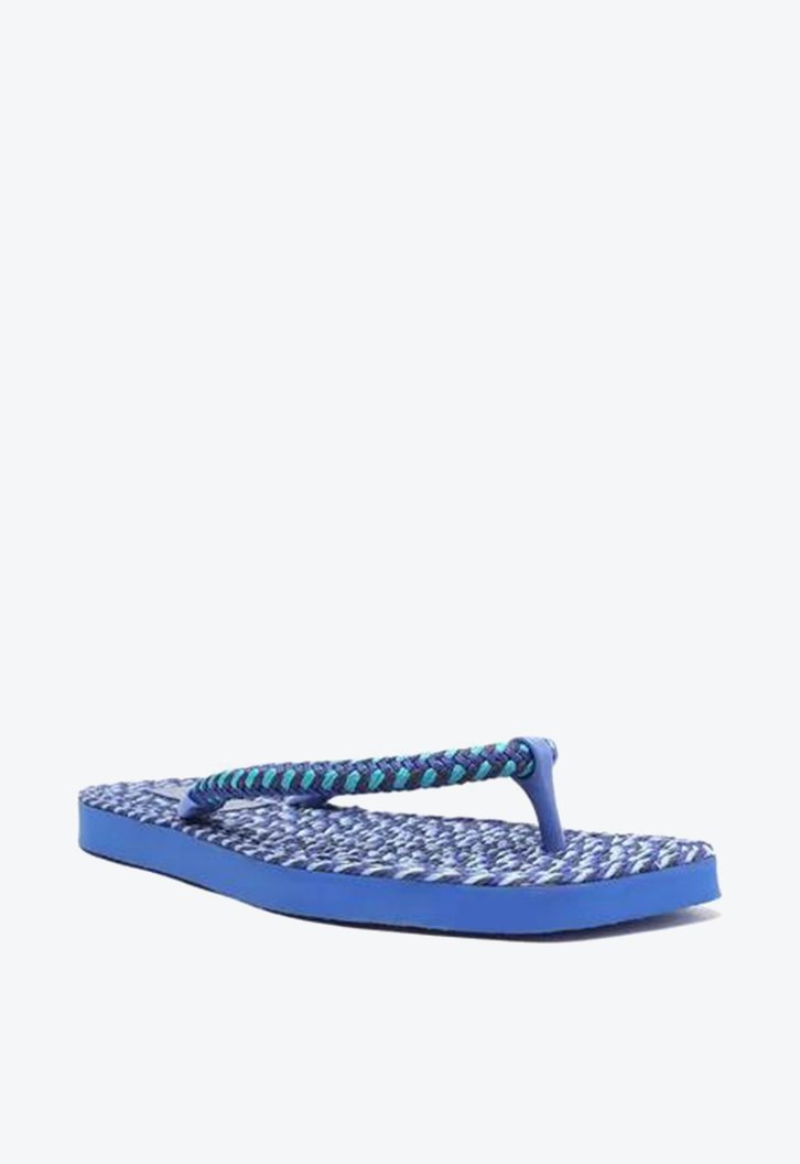 Chinelo De Dedo Azul Brizza Tiras Cordão Triya