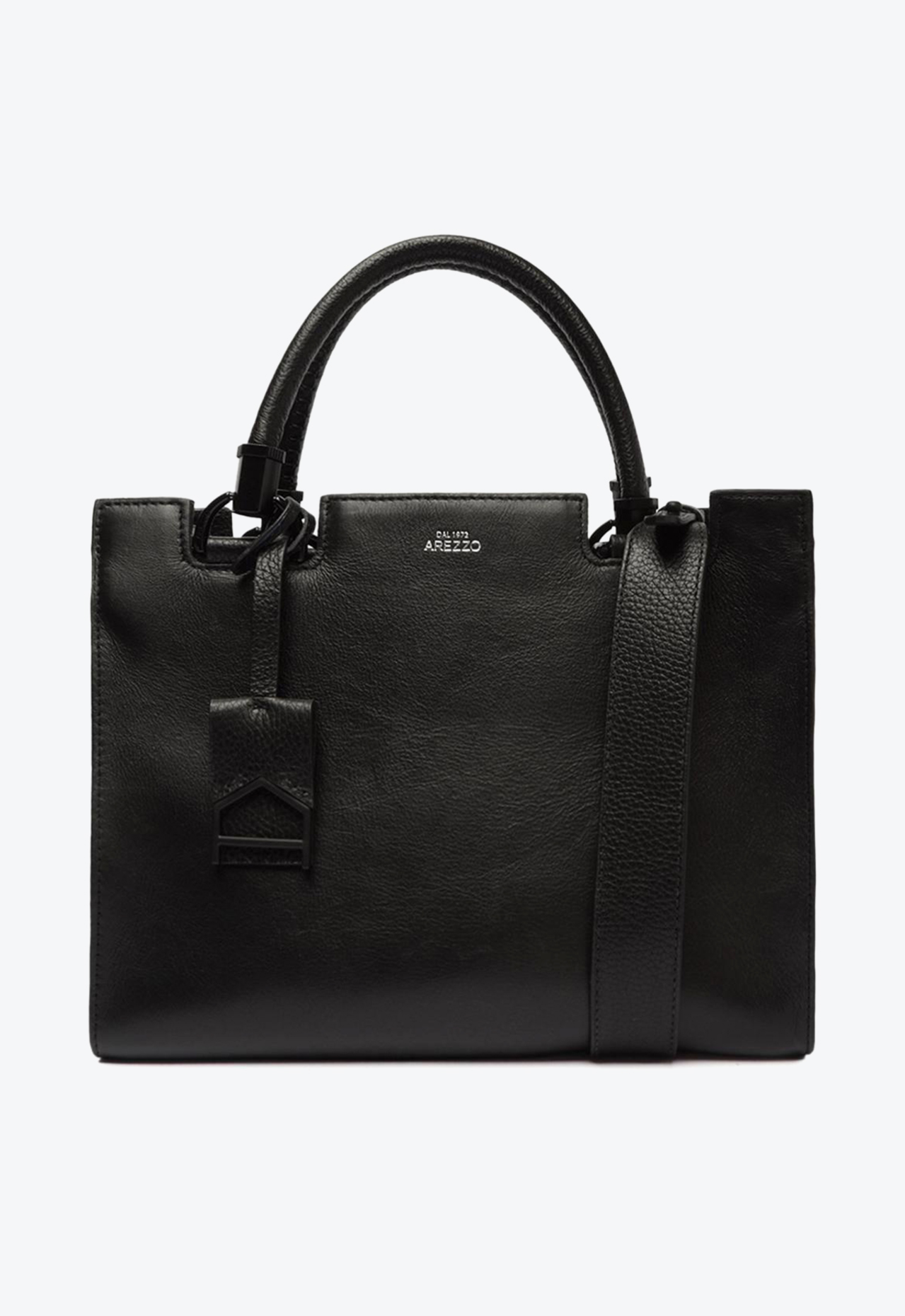 小物 ayumi pts Sandália Preta Arezzo Couro Salto Baixo Bloco | ZZ MALL