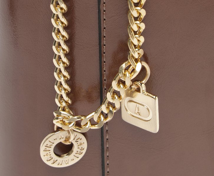 Bolsa Tote Média Madri Chaveiro Marrom