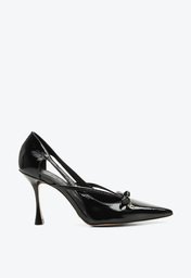 Scarpin Preto Vicenza Blossom