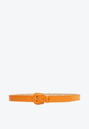 Cinto Laranja Arezzo Couro Antonela Largo