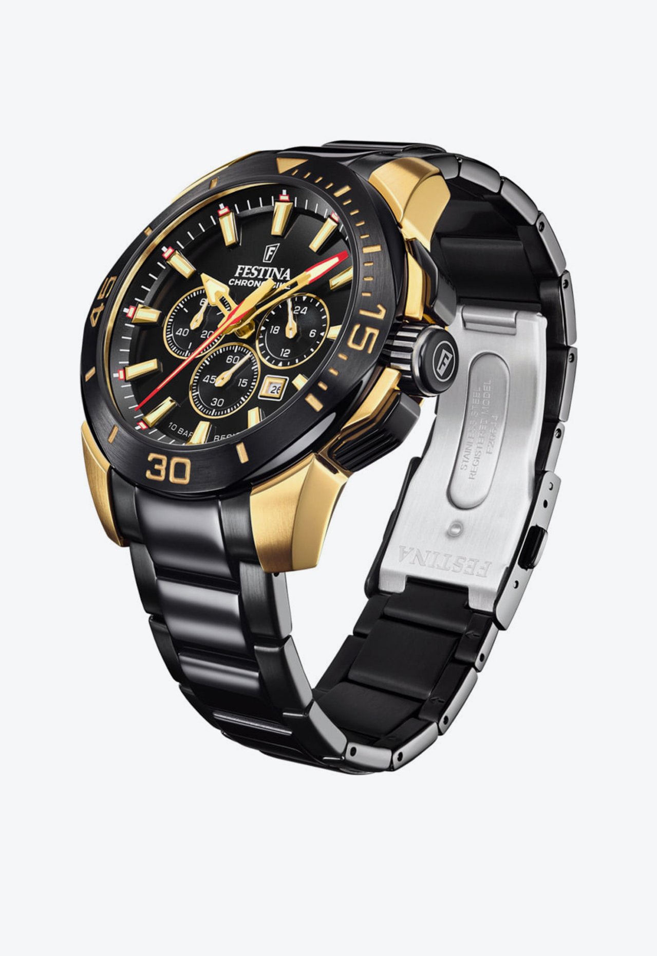 Relogio Preto Festina Special Editions Masculino Aco ZZ MALL
