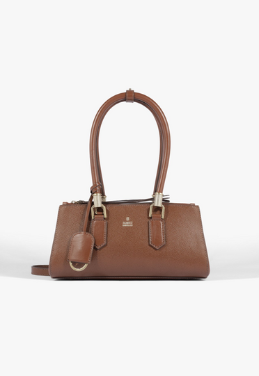 Bolsa Mini Tote Lauren Couro Marrom