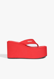 Chinelo Plataforma Vermelho Schutz Zoe Nylon