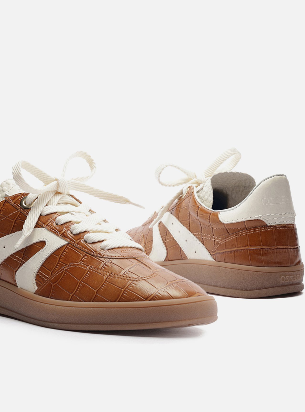 Tênis Marrom Croco Amarração ARZ72 | ZZ MALL
