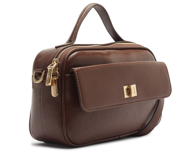 ma様 Bolsa Tiracolo Média Bag Charm Atacador Marrom | ZZ MALL