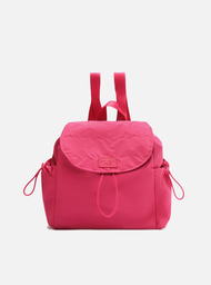 Mochila Rosa Nylon Média Brizza