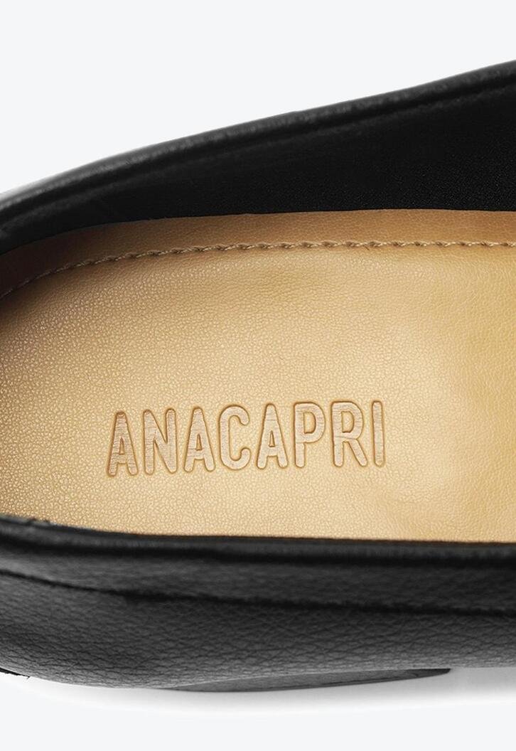 Mocassim Salto Bloco Loafer Preto