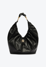 Bolsa Hobo Preta Schutz Média Zulla Couro
