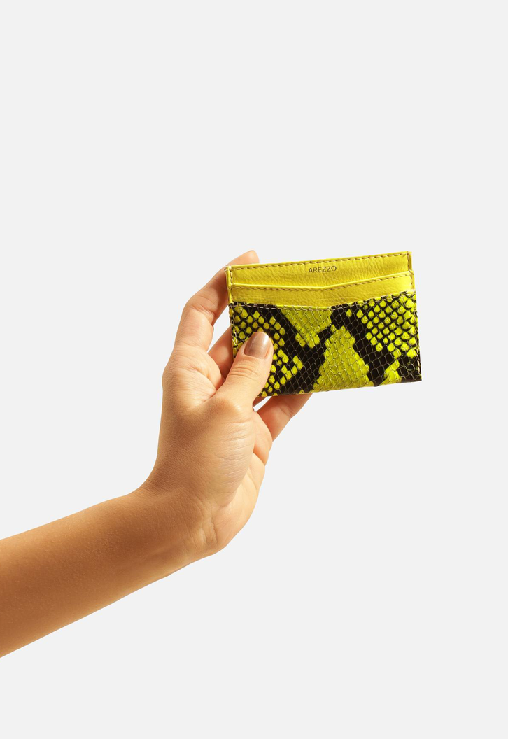 Porta Animal Print Verde Arezzo Cartão