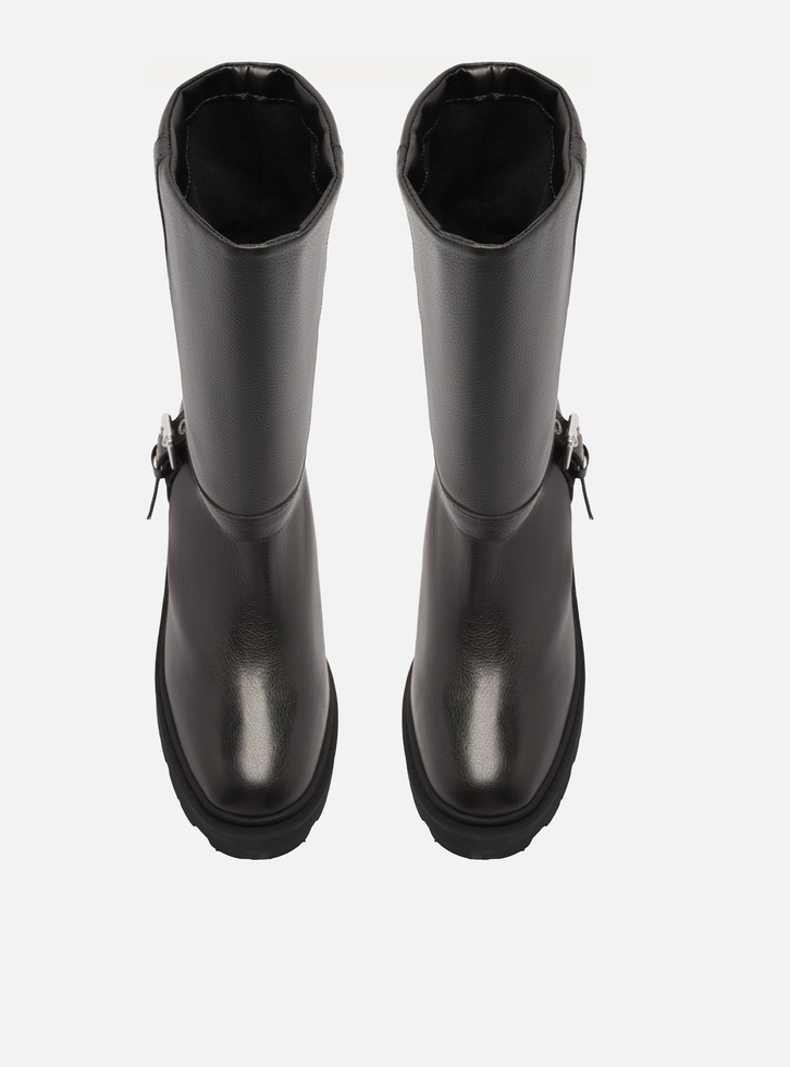 Bota Preta Arezzo Tratorada Ziper | ZZ MALL