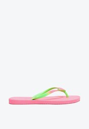 Chinelo Laranja Verde Arezzo Brizza Degradê Lime