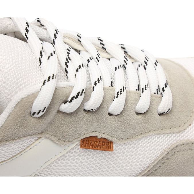 Tênis Chunky Branco Detalhes Assimétricos Cinza