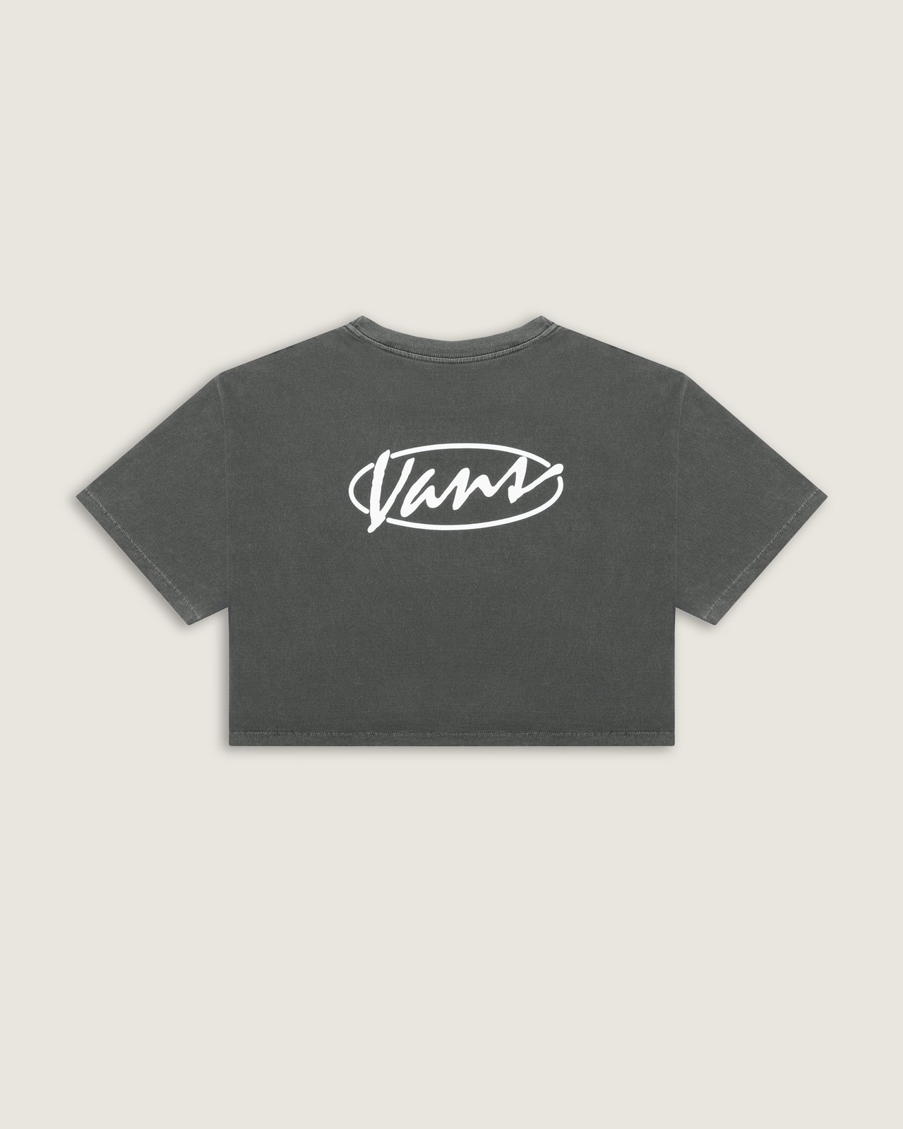 トップス STABRIDGE W FACED BREATHABLE UNDER SHIRT Camiseta Ss Era Script Relaxed Crop Faded Black | ZZ MALL