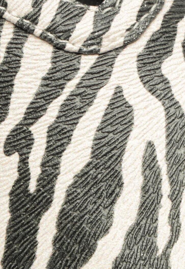 Sapatilha Tira Dupla Fivelas Megan Animal Print Zebra