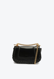 Bolsa Preta Schutz Transversal Couro Bagcharm S