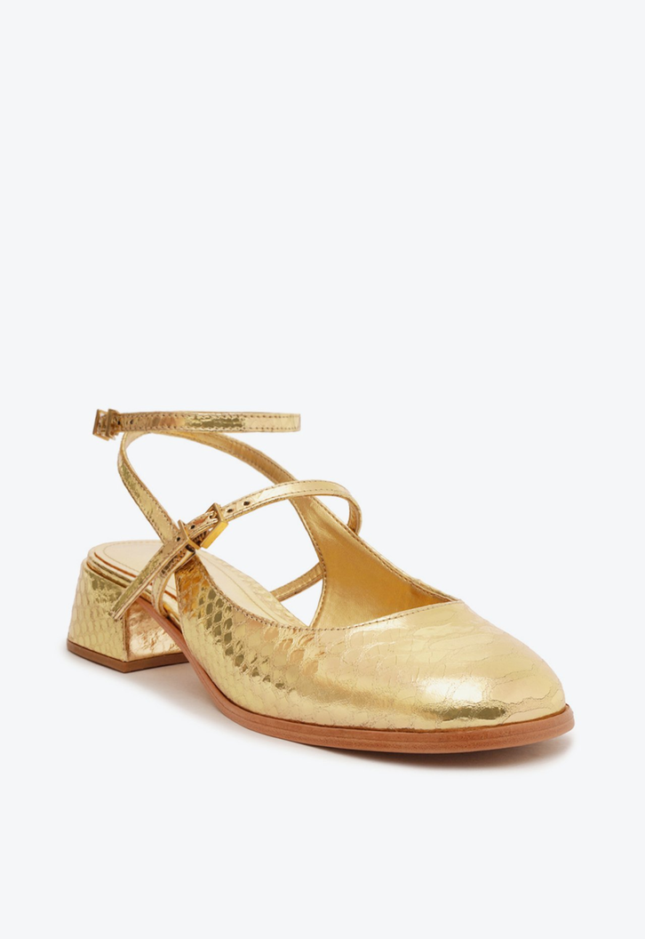 Sapato Dourada Schutz Boneca Dorothy Lace