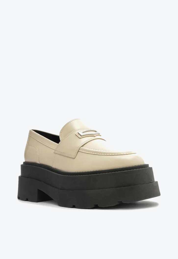 Mocassim Plataforma Off-White Arezzo Livia
