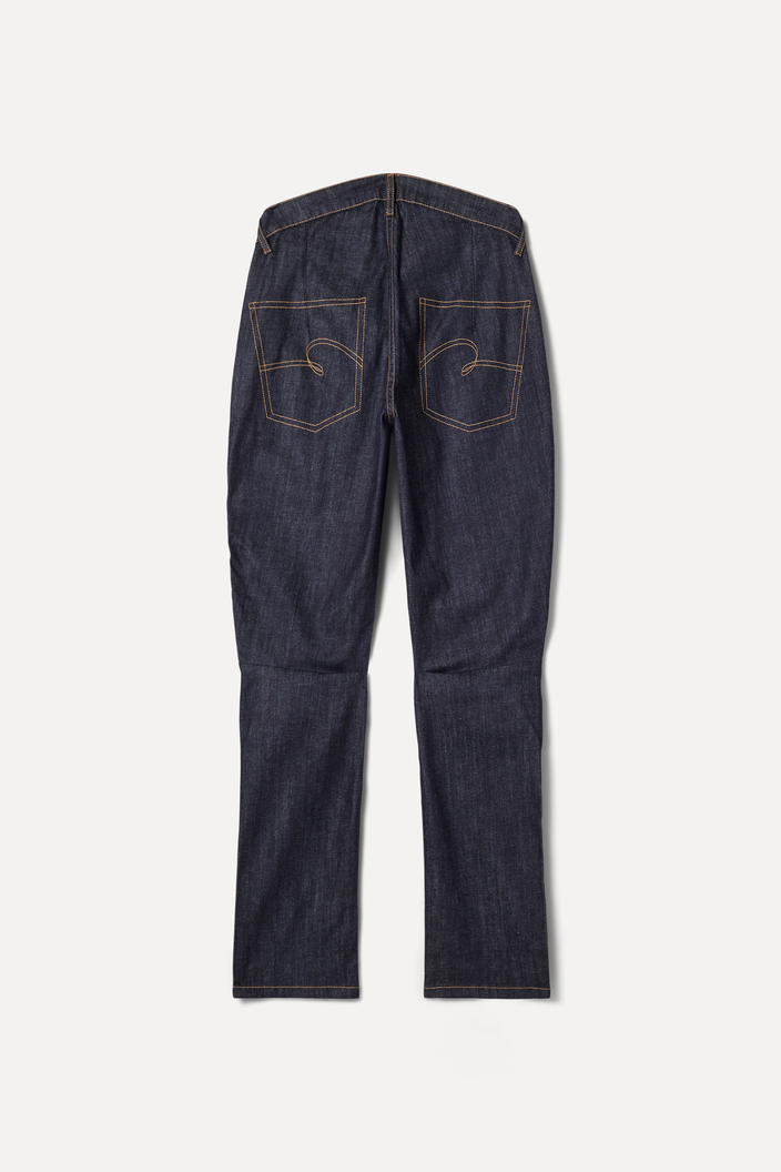 CALCA AZUL ESCURO JEANS RETA ADAPTE CADEIRANTE