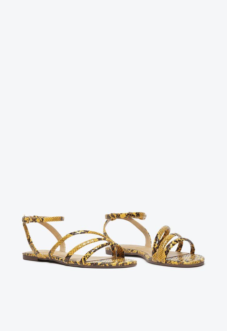Sandália Amarela Anacapri Snake Fun