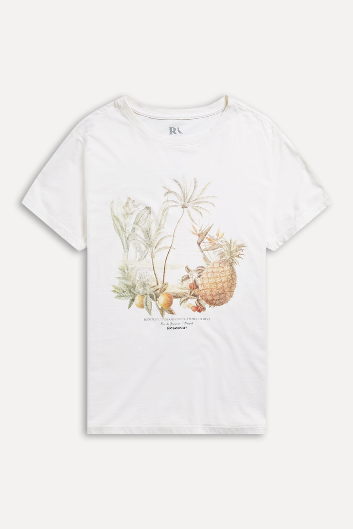 Camiseta Branca Reserva Estampada Outeiro
